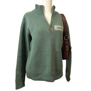 Patagonia Knit Sweater Quarter Zip Green Men’s S